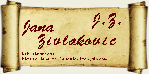Jana Zivlaković vizit kartica